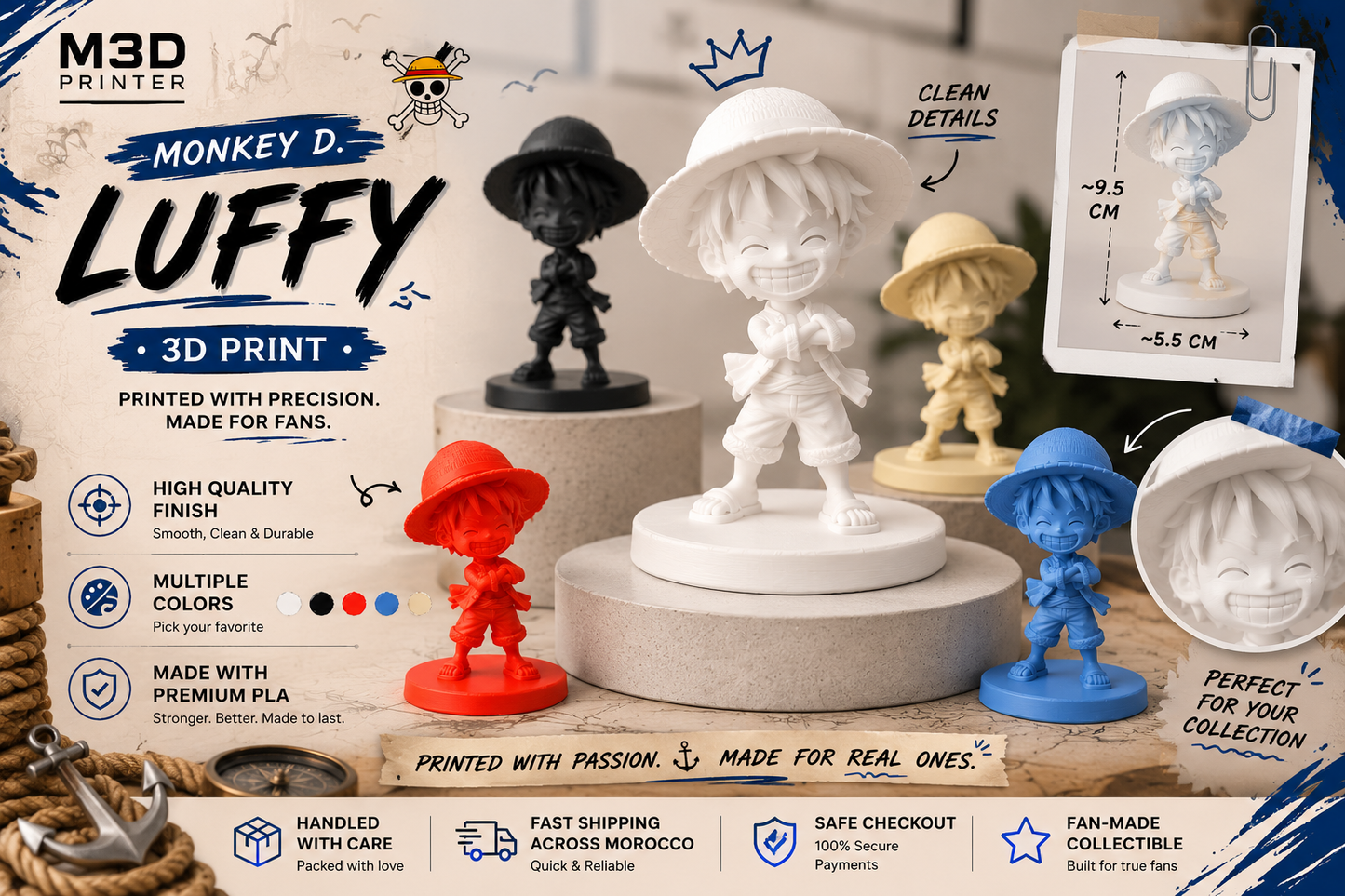 Happy Mugiwara Figurine (Soon)