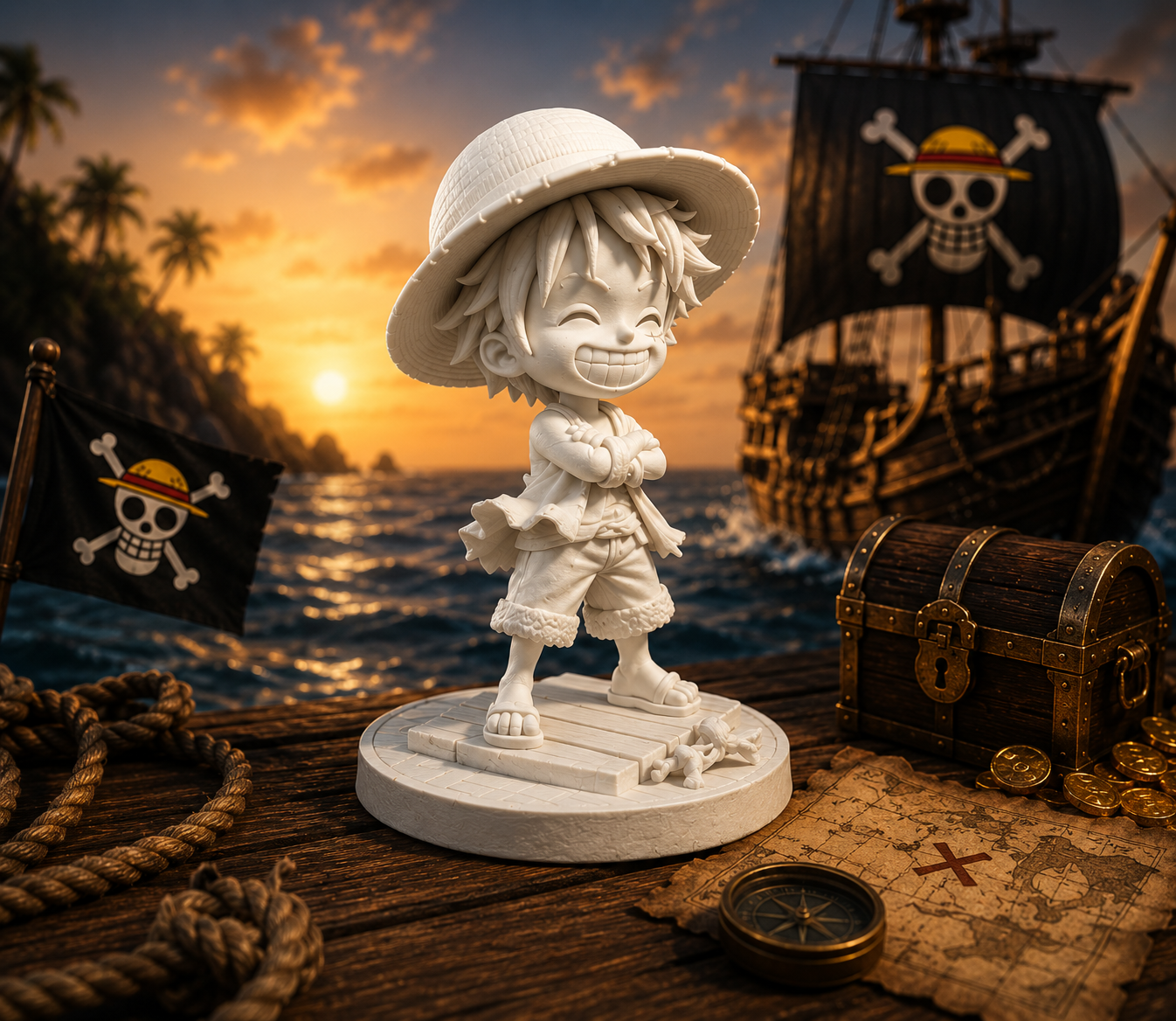 Happy Mugiwara Figurine (Soon)